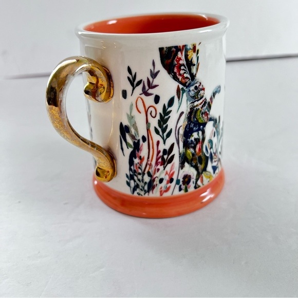 Anthropologie “Dancing Hares” Stonewear Mug by Starla M. Halfmann - Picture 1 of 7